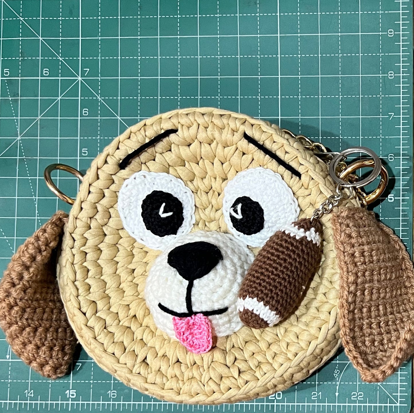 Brown Purse - Cartoon pattern