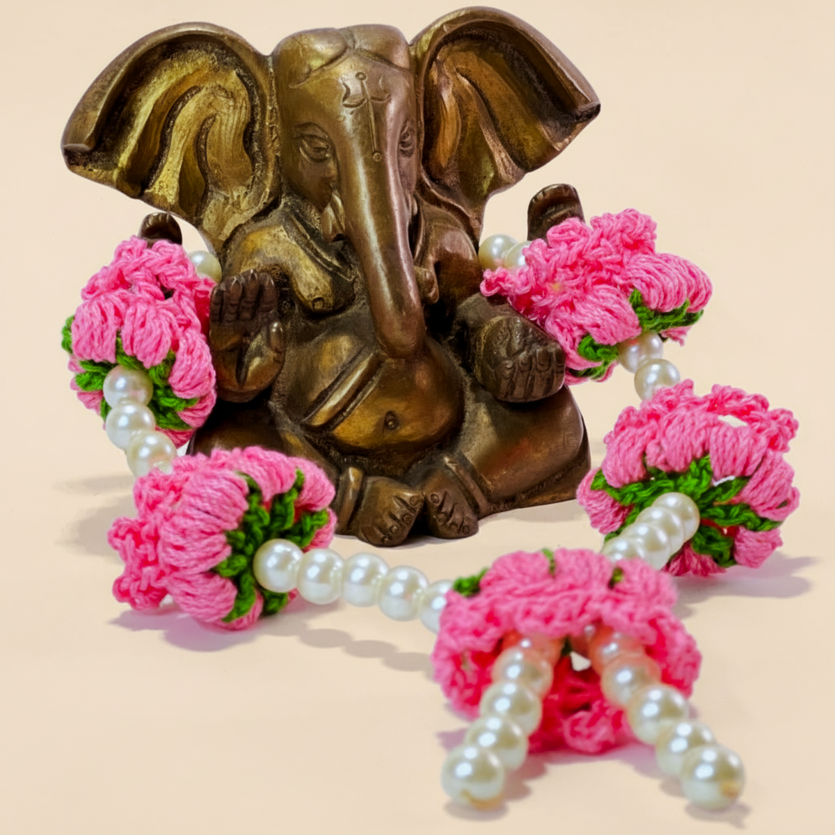 Lotus Garland - Pink Color with beads