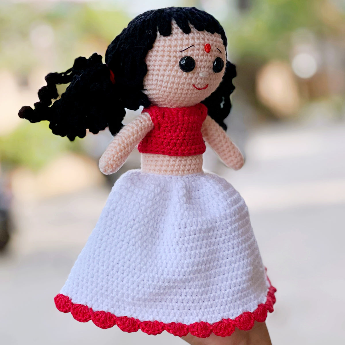 Navratri Doll - Day 2 - White Skirt