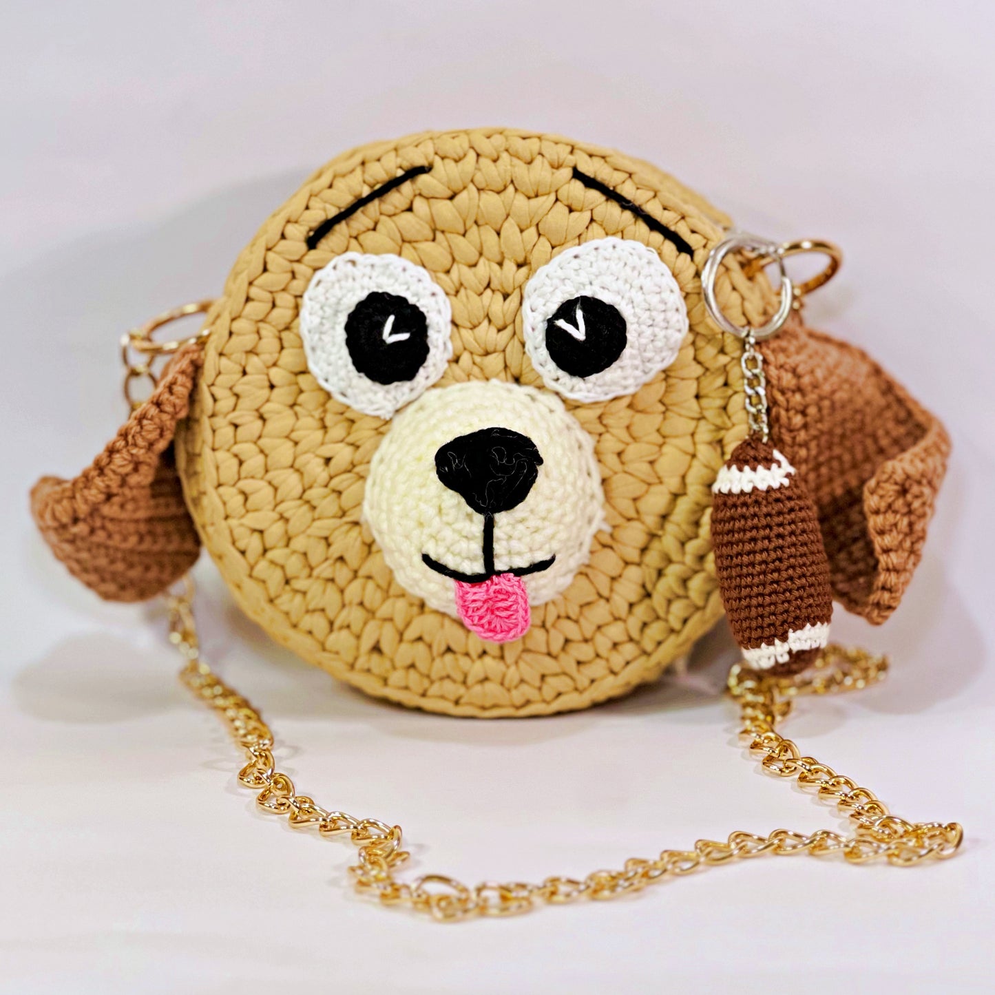 Brown Purse - Cartoon pattern