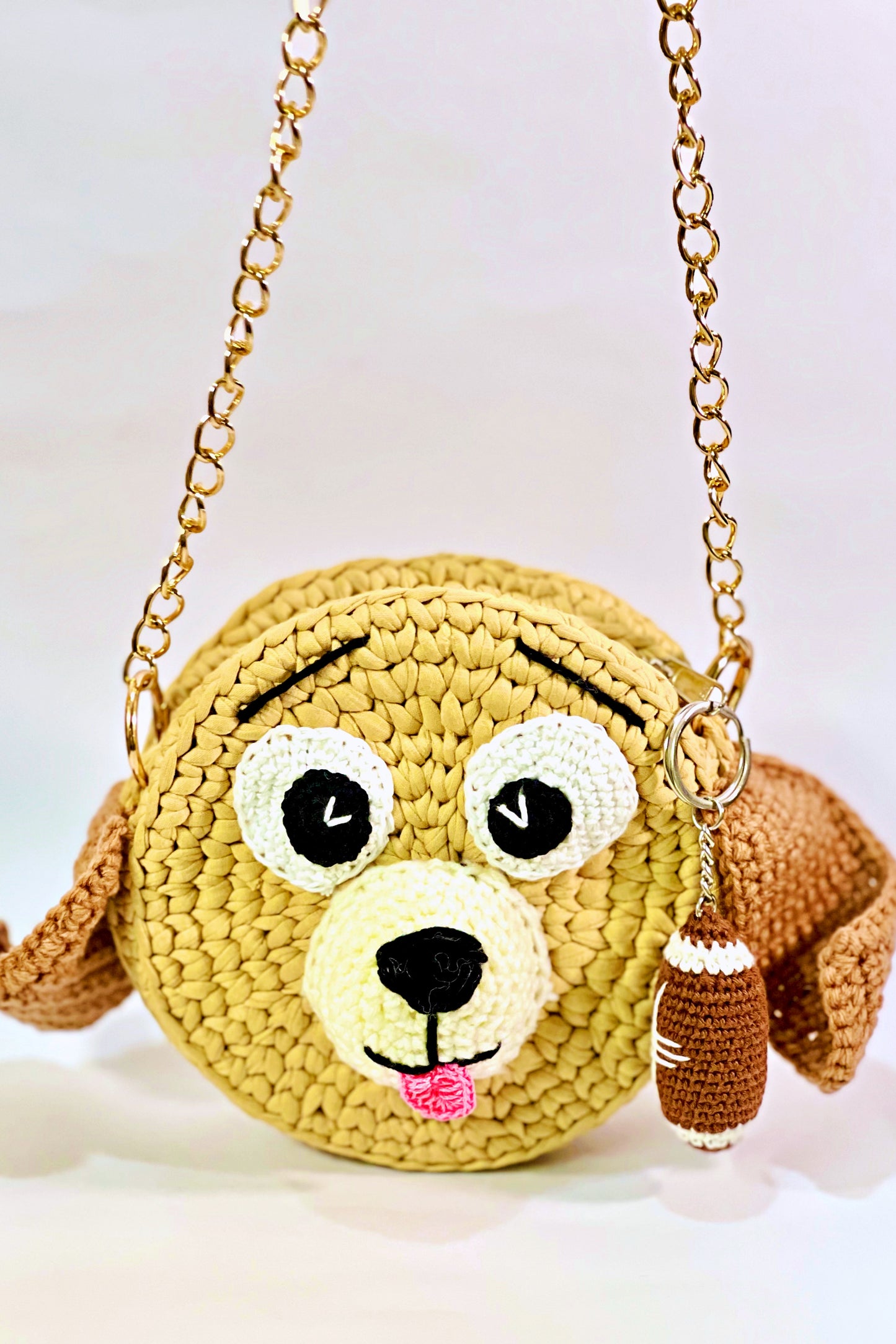 Brown Purse - Cartoon pattern