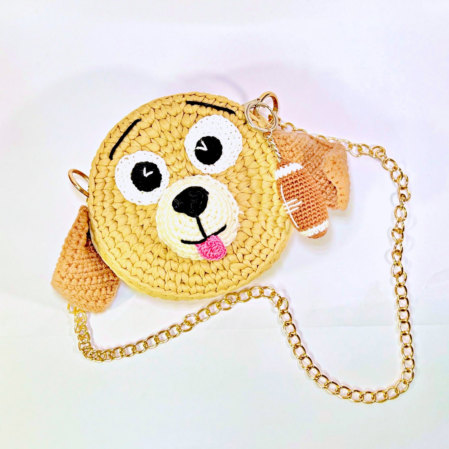 Brown Purse - Cartoon pattern