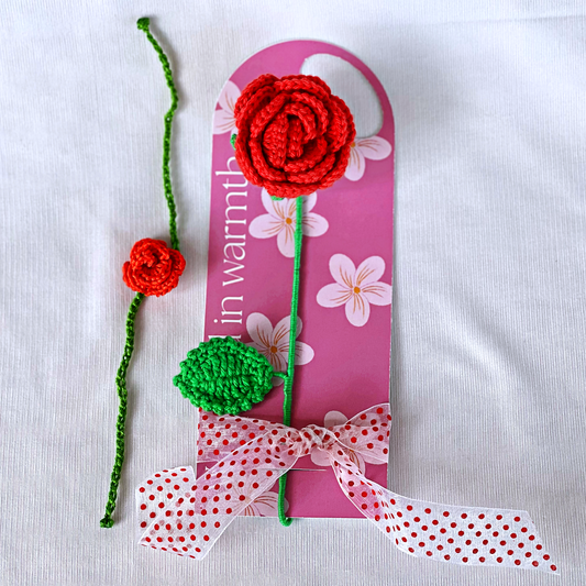 Rose with Rose Rakhi