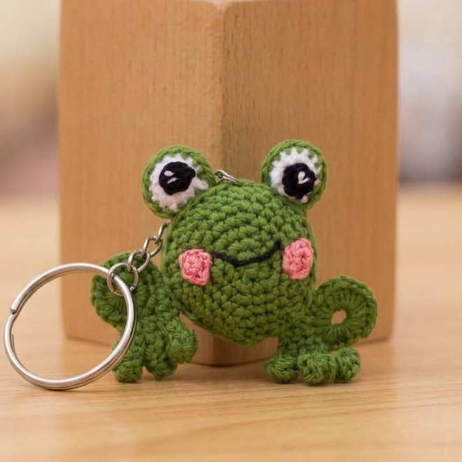 Keychain - Sitting Frog
