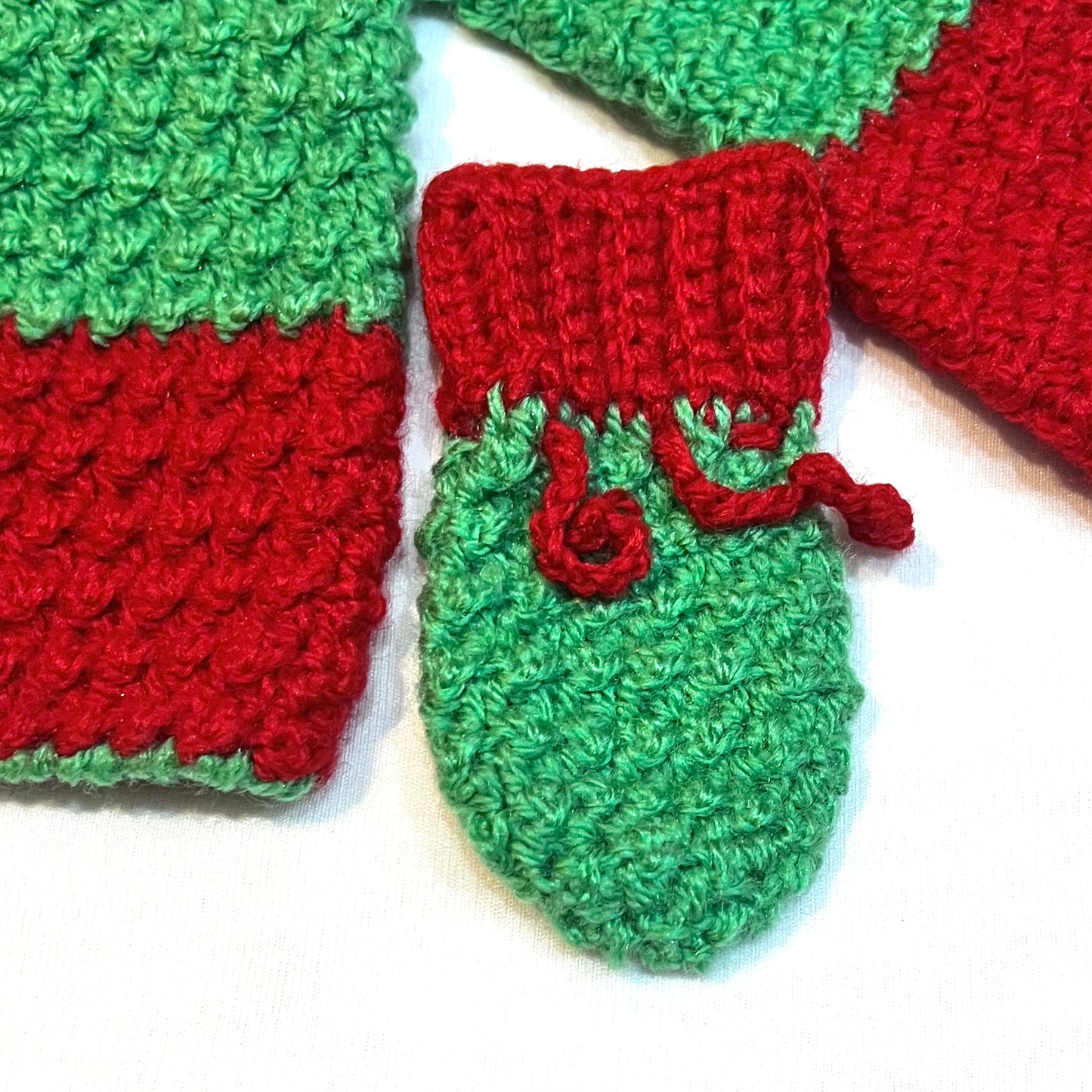 Baby set Light Green Red
