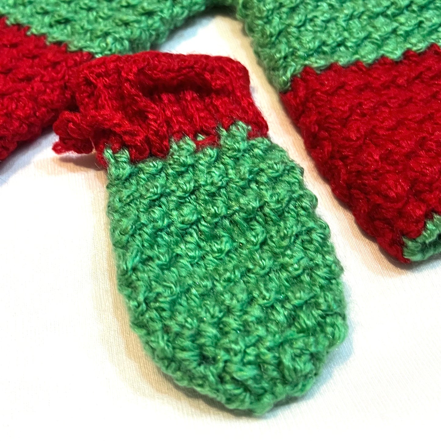 Baby set Light Green Red