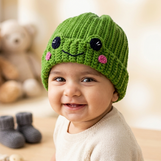 Beanie - Frog - Green