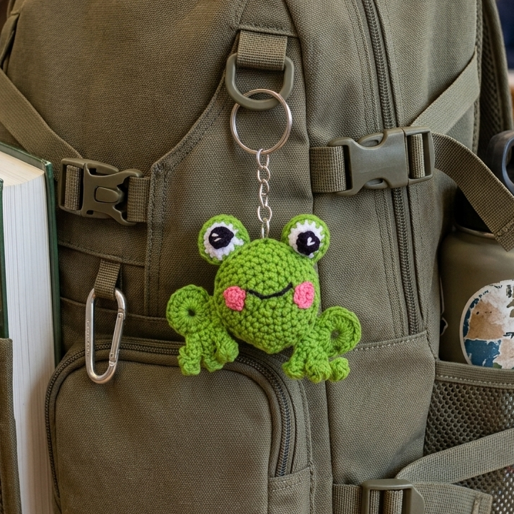 Keychain - Sitting Frog