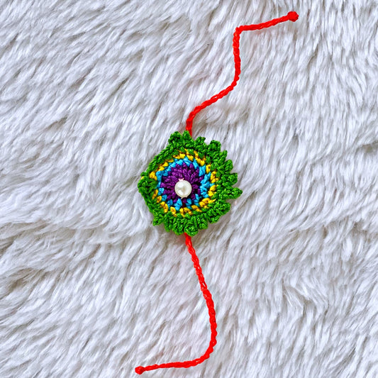 Crochet Morpankh Rakhi