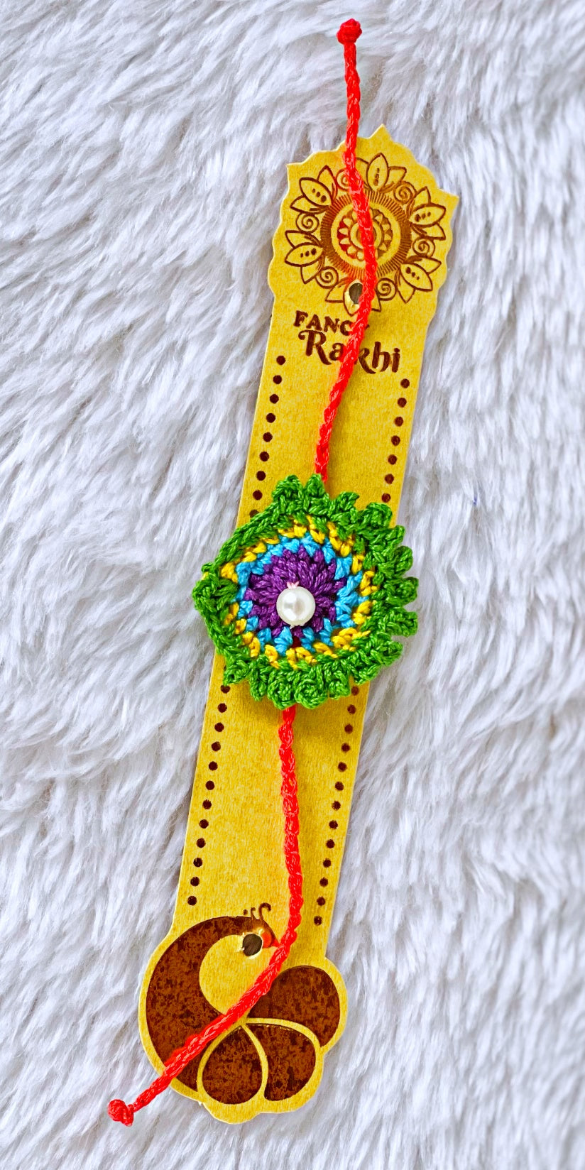 Crochet Morpankh Rakhi