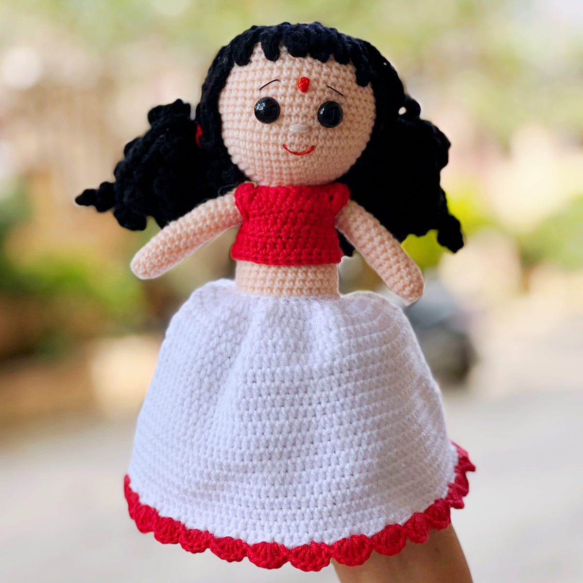 Navratri Doll - Day 2 - White Skirt