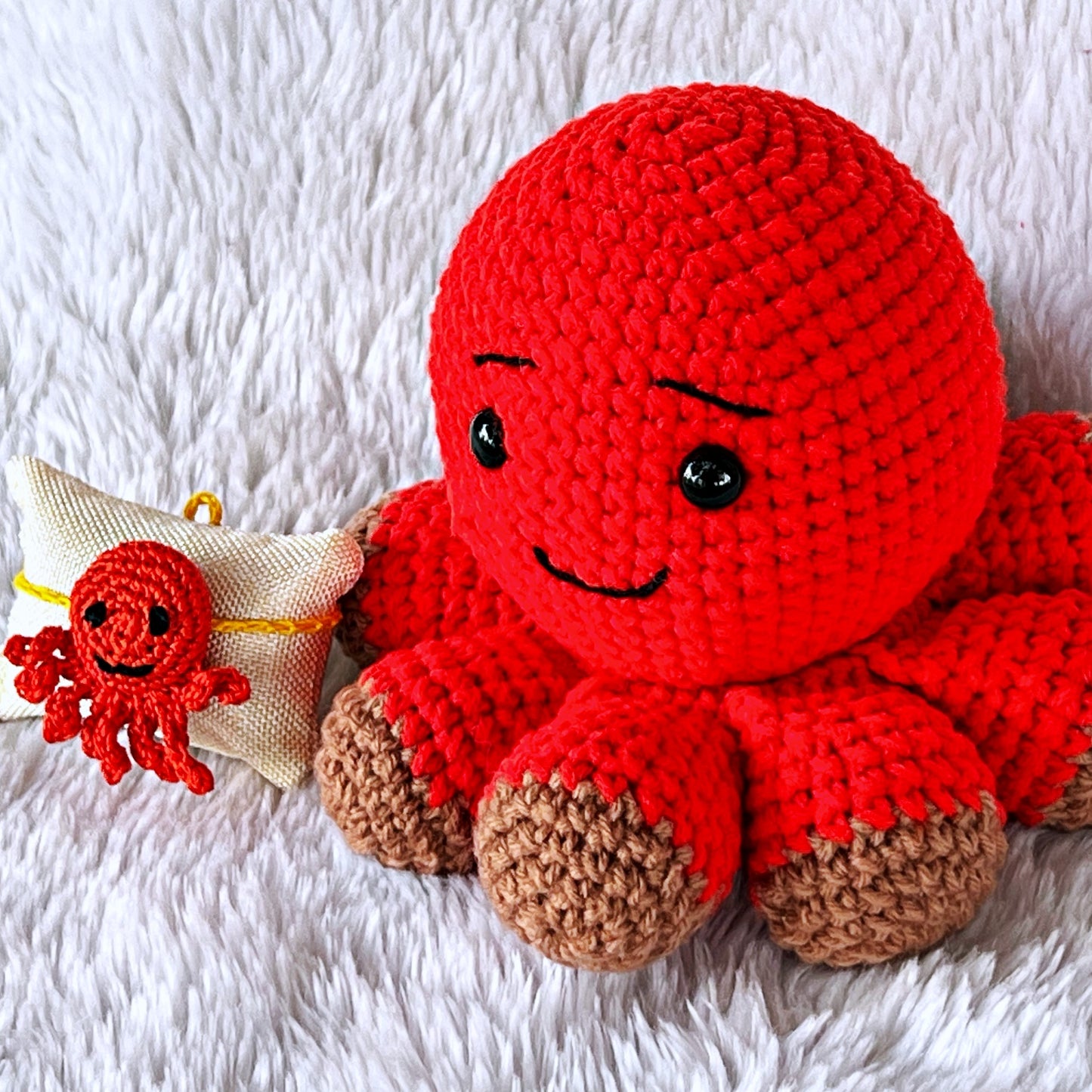 Red Octopus With Octopus Rakhi