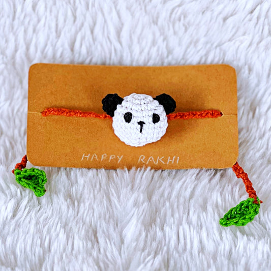 Crochet Panda Rakhi for kids