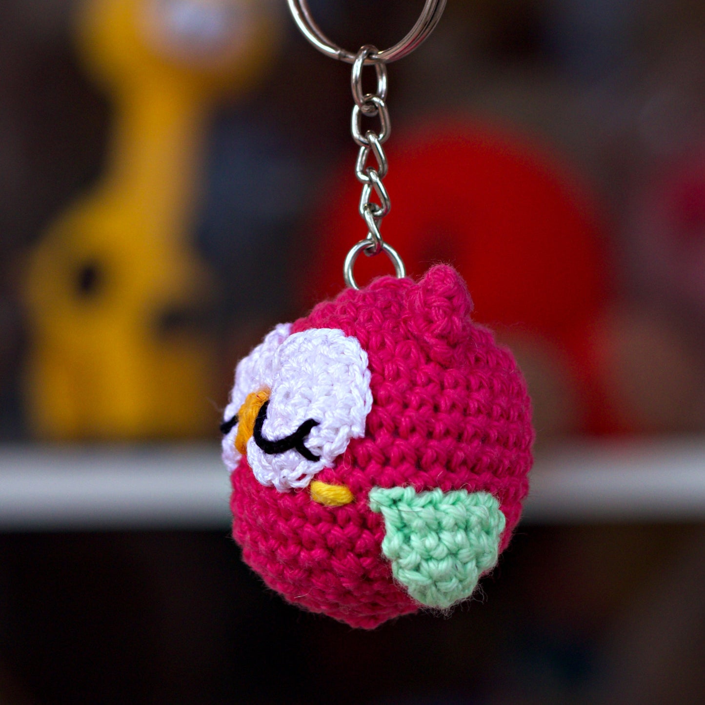 Keyring - Pink Owl