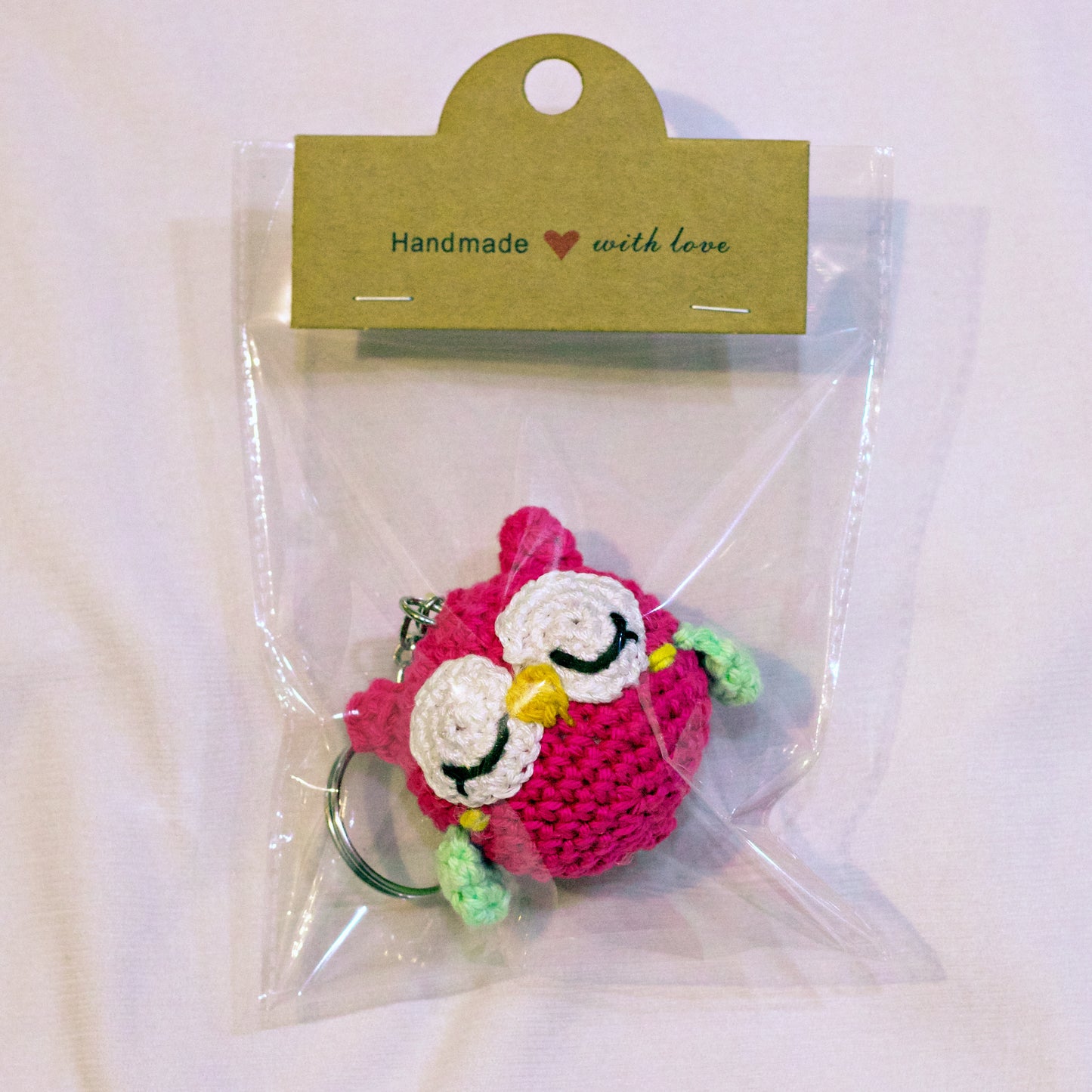 Keyring - Pink Owl