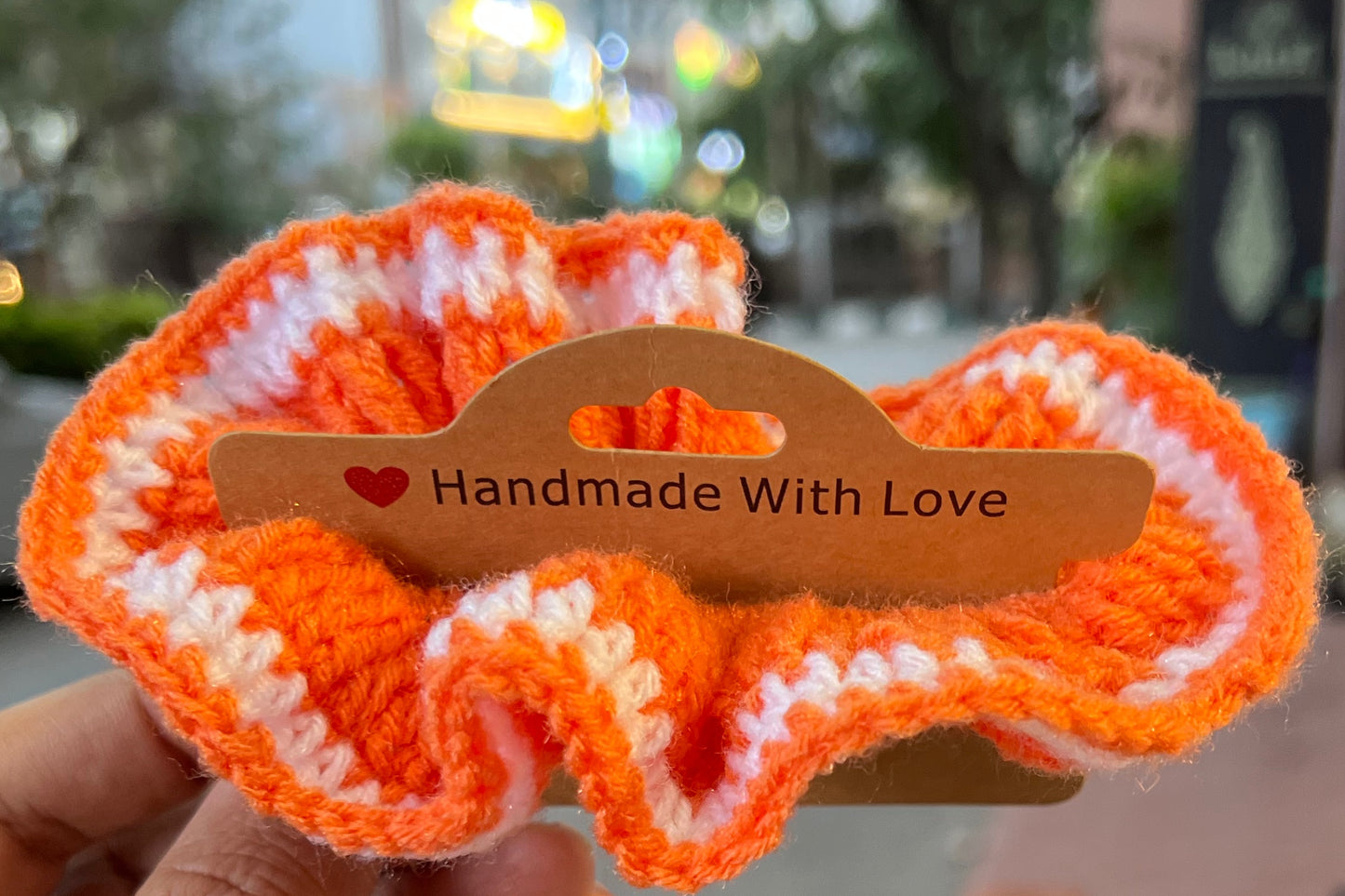 Scrunchie - Orange - Pack of 2