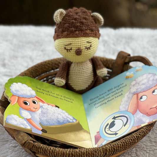 "Misty" Sheep Book Buddy