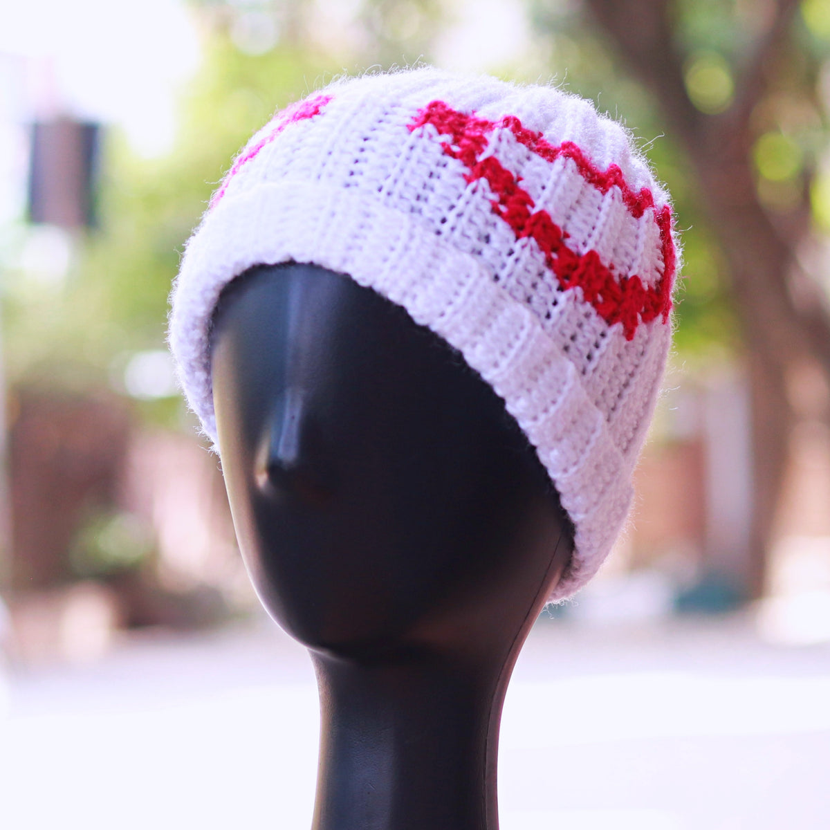 Beanie - Spidyee - White-Red