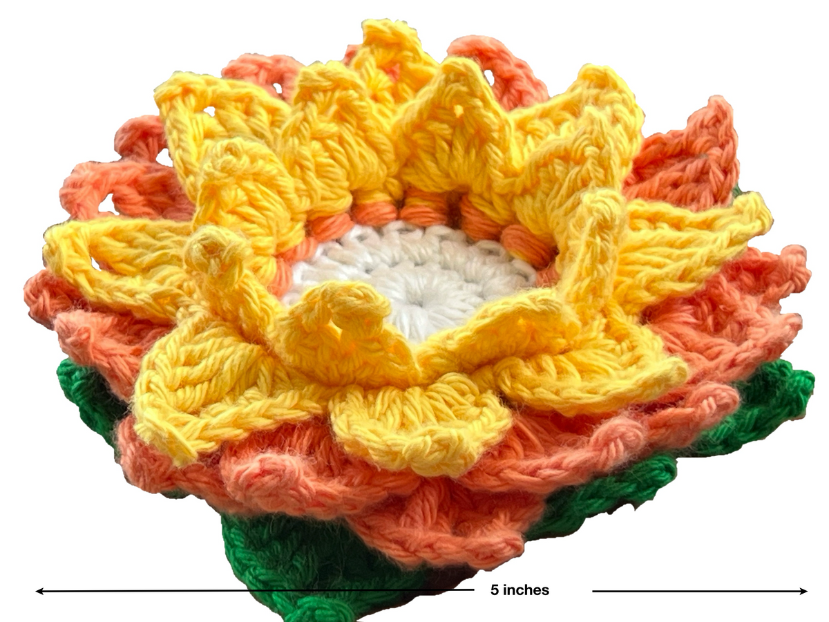 Tea Light Diya Holder - Yellow / Orange