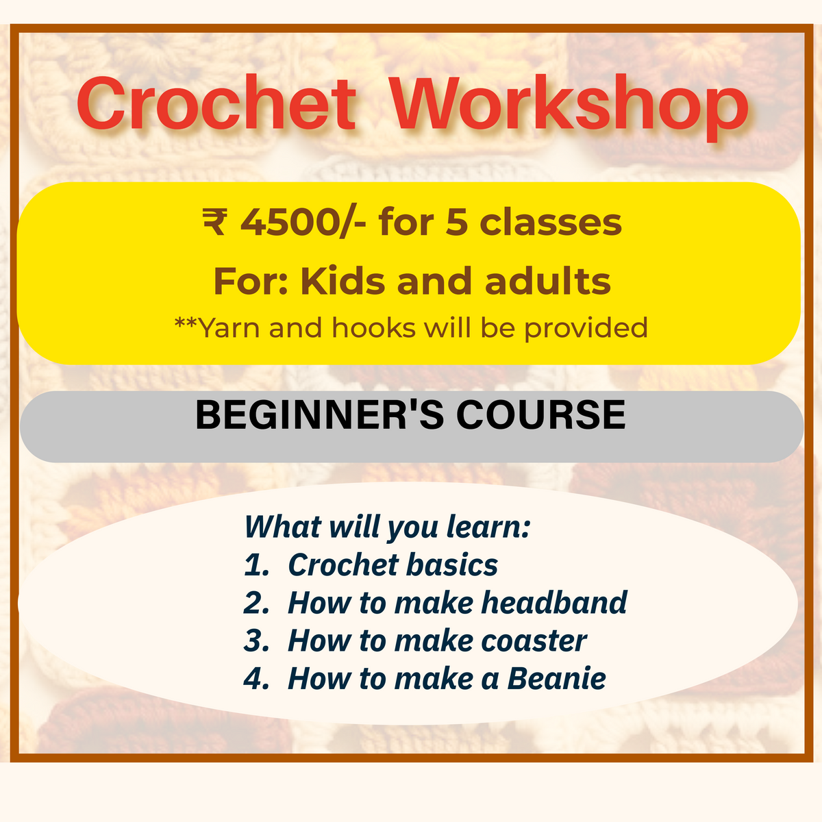Beginner's Crochet Workshop