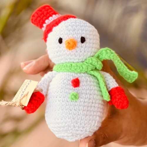 Snowman with cap